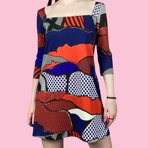 Miss sixty pop art print shift dress